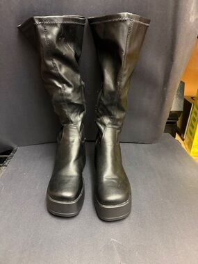 Tall Black Platform Boots
